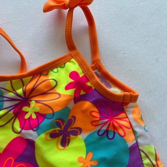 CT Kids Bright Floral Print Tankini size 12 Months - Picture 4 of 10